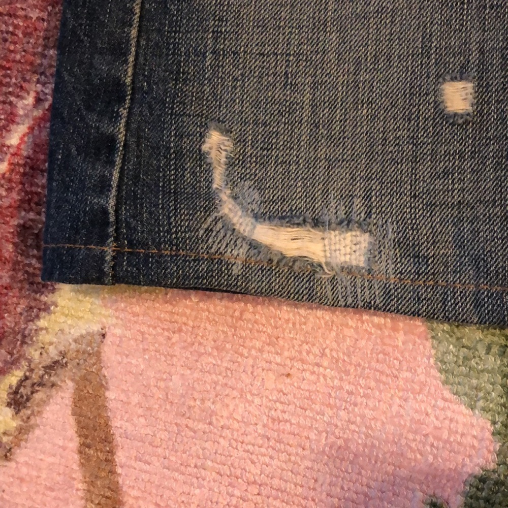 Y2K 90’s AG Mid-box skirt denim jean mini skirt - Picture 14 of 15